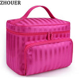 Striped Pattern Beauty Bag