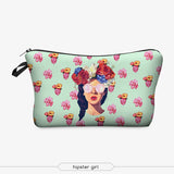 Multicolor Pattern Cosmetics Pouch