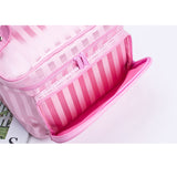 Striped Pattern Beauty Bag
