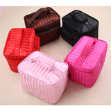 Striped Pattern Beauty Bag