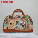 Leather Waterproof Print Luggage