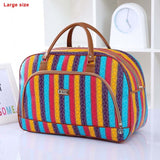Leather Waterproof Print Luggage