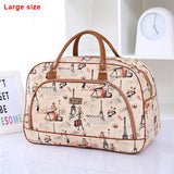 Leather Waterproof Print Luggage