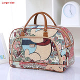 Leather Waterproof Print Luggage