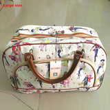 Leather Waterproof Print Luggage