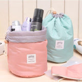 Barrel Shaped Cosmetic Bag