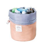 Barrel Shaped Cosmetic Bag