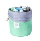 Barrel Shaped Cosmetic Bag