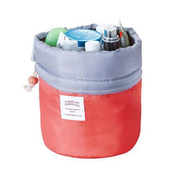 Barrel Shaped Cosmetic Bag