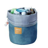 Barrel Shaped Cosmetic Bag