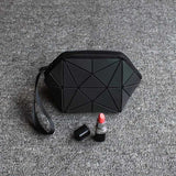 Geometric Zipper Cosmetic Bag