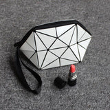 Geometric Zipper Cosmetic Bag