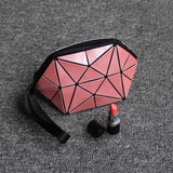 Geometric Zipper Cosmetic Bag