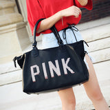 Pink Sequins Duffle Bag