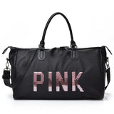 Pink Sequins Duffle Bag