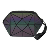 Geometric Zipper Cosmetic Bag