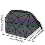 Geometric Zipper Cosmetic Bag